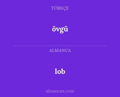 övgü - lob
