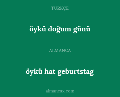 öykü hat geburtstag - öykü doğum günü