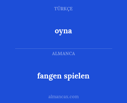 fangen spielen - oyna