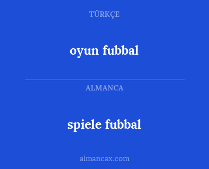 spiele fubbal - oyun fubbal