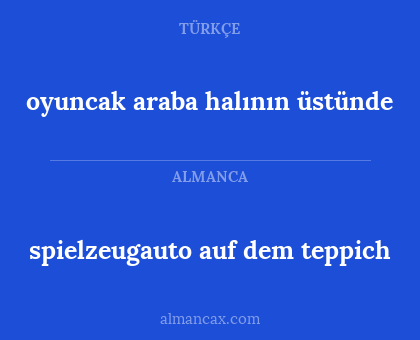 spielzeugauto auf dem teppich - oyuncak araba halının üstünde