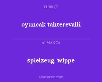 spielzeug, wippe - oyuncak tahterevalli