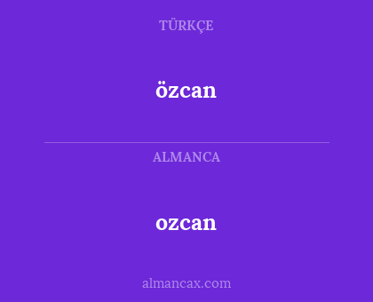 özcan - ozcan