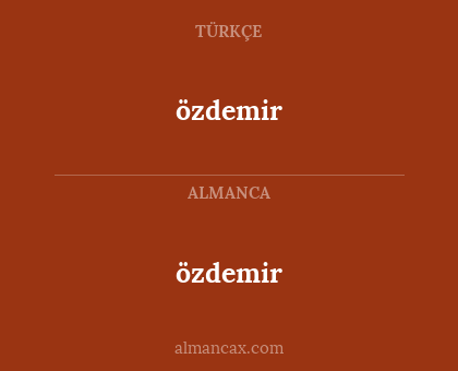 özdemir - özdemir