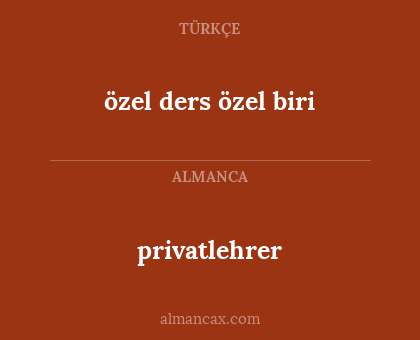 privatlehrer - özel ders özel biri