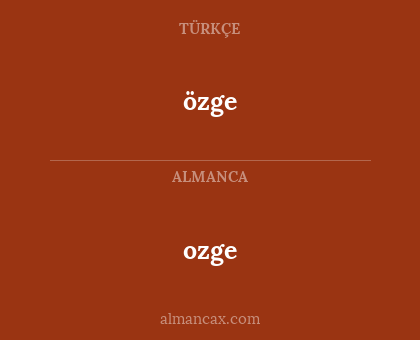 ozge - özge