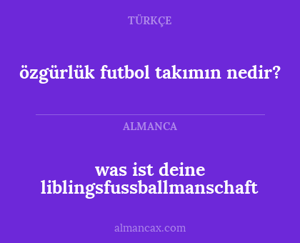 was ist deine liblingsfussballmanschaft - özgürlük futbol takımın nedir?
