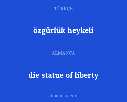 özgürlük heykeli - die statue of liberty