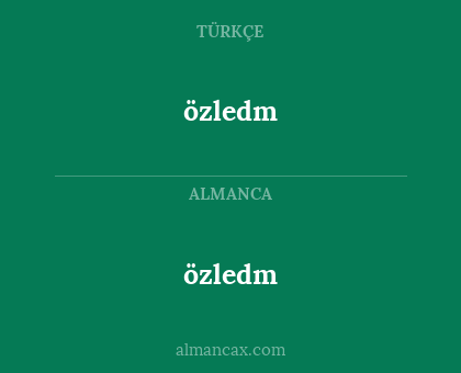 özledm - özledm
