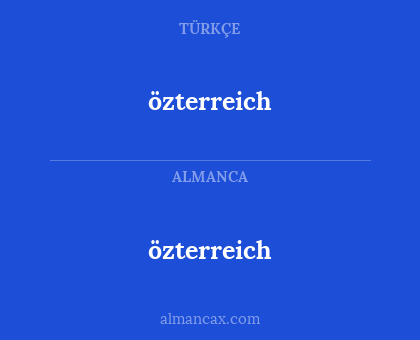 özterreich - özterreich