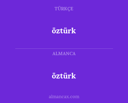 öztürk - öztürk