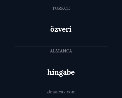 hingabe - özveri