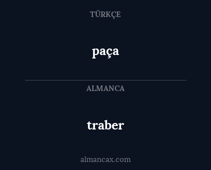 paça - traber