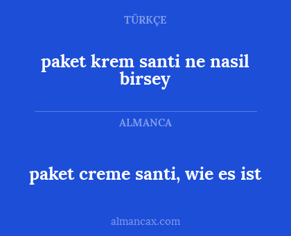 paket creme santi, wie es ist - paket krem santi ne nasil birsey