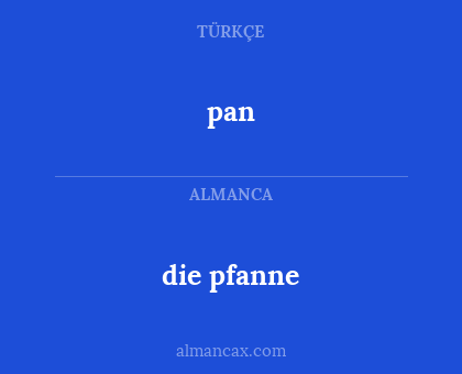 die pfanne - pan