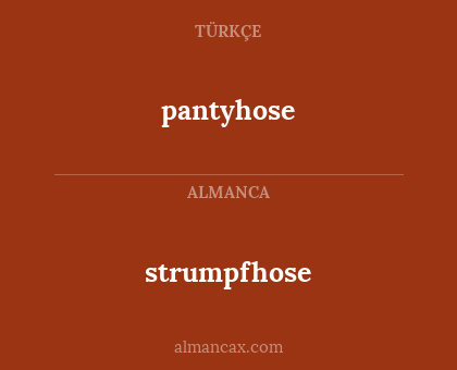 strumpfhose - pantyhose