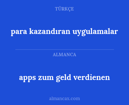 apps zum geld verdienen - para kazandıran uygulamalar