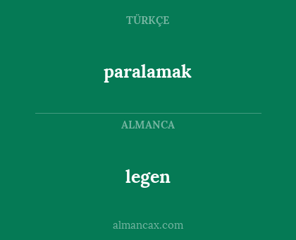 legen - paralamak