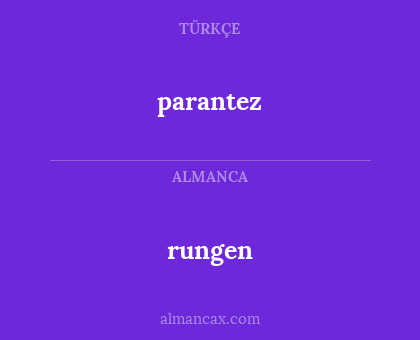 parantez - rungen