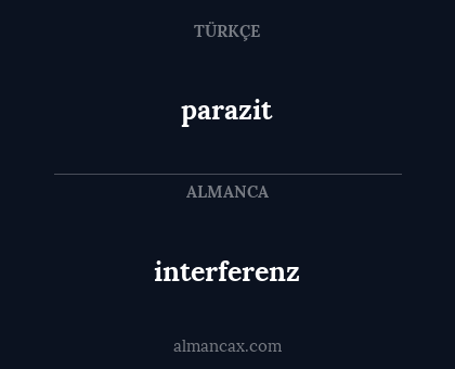 interferenz - parazit