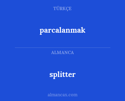 parcalanmak - splitter
