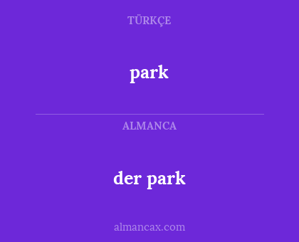 park - der park