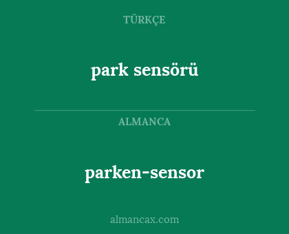 park sensörü - parken-sensor