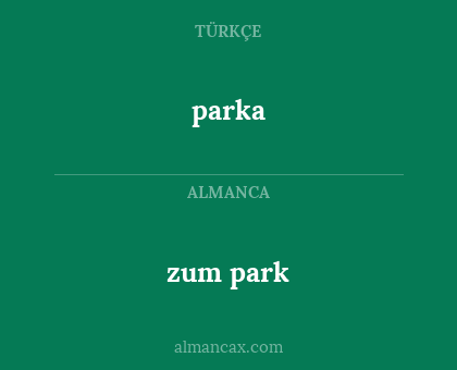 parka - zum park
