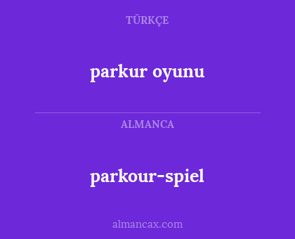 parkour-spiel - parkur oyunu