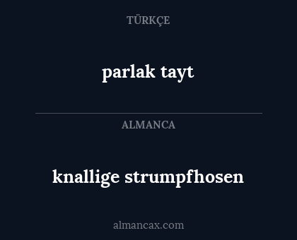 parlak tayt - knallige strumpfhosen