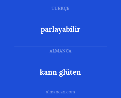 kann glüten - parlayabilir