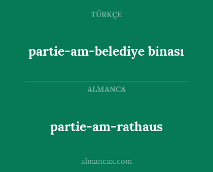 partie-am-rathaus - partie-am-belediye binası