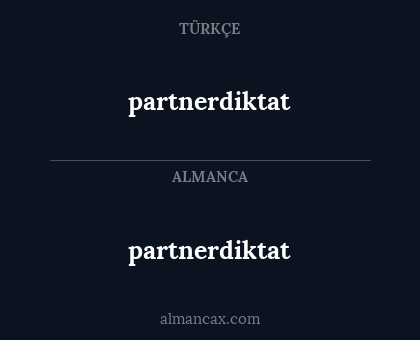 partnerdiktat - partnerdiktat