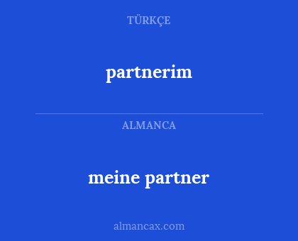meine partner - partnerim