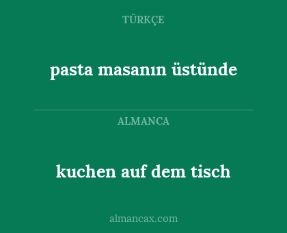 kuchen auf dem tisch - pasta masanın üstünde