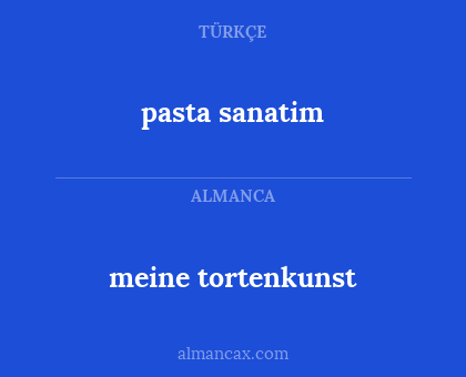 pasta sanatim - meine tortenkunst