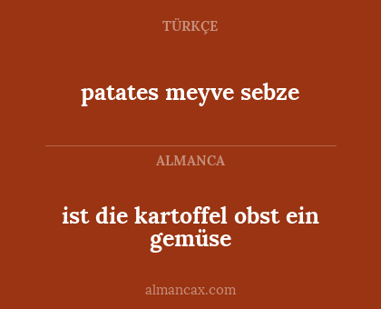 patates meyve sebze - ist die kartoffel obst ein gemüse