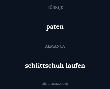 schlittschuh laufen - paten