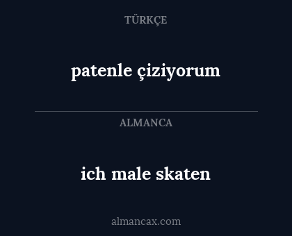 patenle çiziyorum - ich male skaten