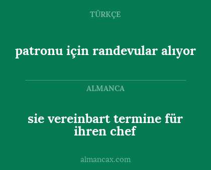 patronu için randevular alıyor - sie vereinbart termine für ihren chef