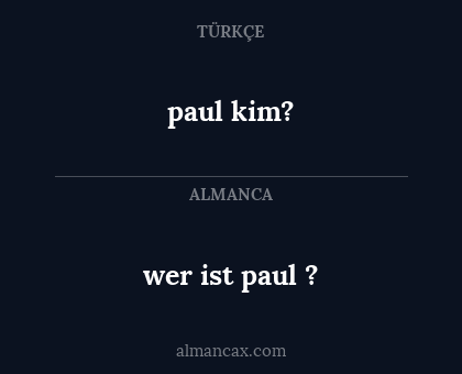 paul kim? - wer ist paul ?
