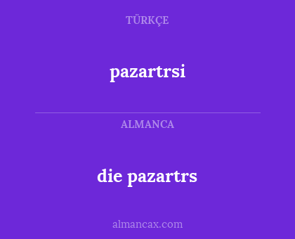 die pazartrs - pazartrsi