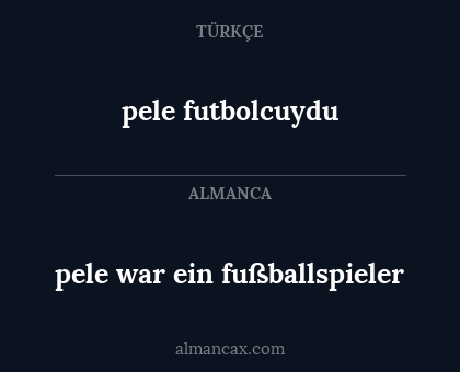 pele futbolcuydu - pele war ein fußballspieler