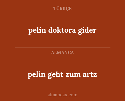 pelin doktora gider - pelin geht zum artz