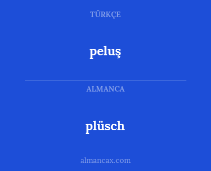 plüsch - peluş