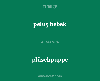 plüschpuppe - peluş bebek
