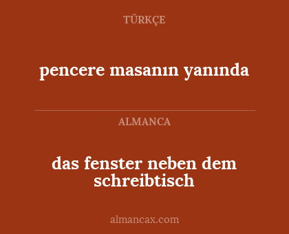 das fenster neben dem schreibtisch - pencere masanın yanında