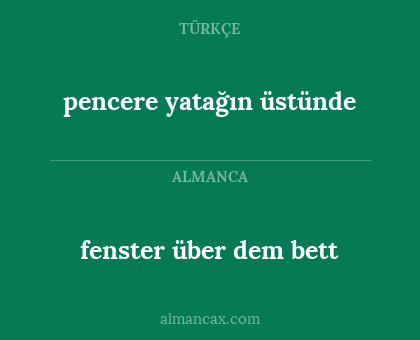 fenster über dem bett - pencere yatağın üstünde