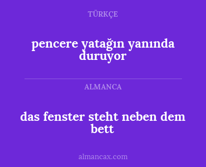 pencere yatağın yanında duruyor - das fenster steht neben dem bett