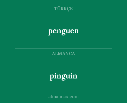 pinguin - penguen